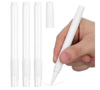 iplusmile 4 Pièces Marqueurs de Fenêtre Blancs Effaçables à Sec, Stylo Liquide Craie Pointe Ronde, Écriture Lisse Poussière, pour Vitres et Tableaux Noirs