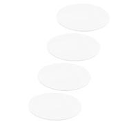 iplusmile 4 Pièces Plateau et Incassable Argenté Rond 20 Cm Miroir en Acrylique Léger D'assiette à Bougie pour Décoration D'événements Élégants