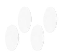iplusmile 4 Pièces Plateau Rond Miroir en Acrylique Argenté Léger et Incassable pour Centre de Table Élégant Lors de Fêtes et Décoration Intérieure Sophistiquée