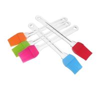 iplusmile 5 Pièces Pinceau à Sauce Barbecue en Silicone avec Manche Transparent, Léger et Résistant la Chaleur, pour Camping et Barbecues en Famille, Facile à Nettoyer au Lave-Vaisselle