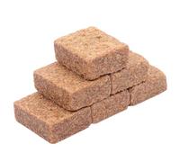 iplusmile 50 Pièces Bloc de Combustion Portable en Fibres de Bois pour Camping en Plein Air, Facile à Utiliser, Support de Combustion Marron pour Chauffage et Barbecue