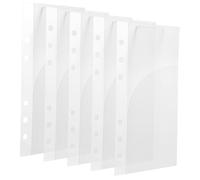 iplusmile 5pcs Pochettes à Budget en Pp 6 Trous, Anti-usure et Confortables, Insert pour Classeurs de Budget, pour Fêtes Spéciales et Remises de Diplômes