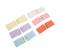 iplusmile 6 Pièces Cartes de Mots Colorées, Papier Vierge Recto Verso | Finition Mate Non Réfléchissante, Format Portable, Usage Maison et Bureau, Écriture sans Bavure