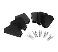 iplusmile 6 Pièces Station D'appâts Triangulaire Noire en Plastique avec Serrure Métallique Sécurisée, Lot de Réutilisables pour Rats, pour Grandes Surfaces et Cuisines
