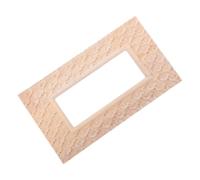 iplusmile Applique Décorative en Bois pour Cadre Miroir Style Chinois | Forme Nuage Sculptée, Finition Kaki, pour Cadres Bois et Usage Intérieur Salon Chambre