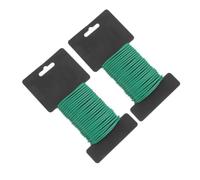 iplusmile Attaches de Jardin Souples Vertes 2 Rouleaux 10m, Caoutchouc | Résistantes aux Intempéries, pour Tiges et Câbles, Usage Intérieur, Bureau, Rangement Quotidien