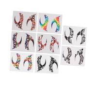 iplusmile Autocollants pour Yeux 8 Paires en Papier pour Décoration du Visage et Maquillage des Yeux, pour Fêtes et Maquillage Scintillant