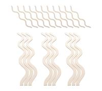iplusmile Baguette Décorative en Bois Khaki Festonnée 20 Pièces pour Décoration de Placards et Cadres de Fenêtres, Accent Artistique et Installation Facile