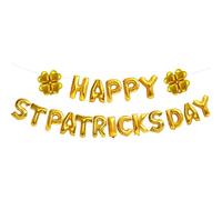 iplusmile Ballons en Aluminium Or de Trèfle à Quatre Feuilles pour Décorations Fête Saint-patrick, pour Fêtes et Bureaux