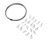 iplusmile Bandes Thermosoudeuses Manuelles Rondes 5 Mètres, Fil Chauffant Résistant la Chaleur Connecteurs, Accessoire pour Machine à Sceller en Industrie