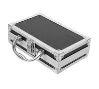iplusmile Boîte à Outils de Voyage Noire en Alliage D'aluminium Mousse Antichoc, Organisateur Pratique et Finition Soignée pour Rangement à Domicile Travail