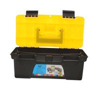 iplusmile Boîte à Outils Grande Capacité Mallette de Transport pour Électricien en Plastique Rigide Boîte à Outils Portative pour Réparations à Domicile