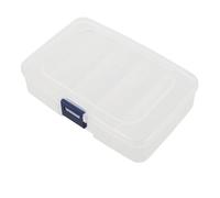 iplusmile Boîte de Rangement, 5 Compartiments pour Lames de Scie | PP Plastique Rectangulaire Couvercle, pour Atelier, Bricolage et Pièces, Organisateur