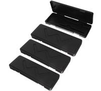 iplusmile Boîte de Rangement Noire en Plastique Lot de 4, Portable, pour Organiser Accessoires et Garder Espace Extérieur Ordonné pour Pied à Coulisse et Micromètre