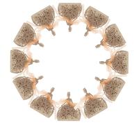 iplusmile Boîtes à Bonbons Ajourées Ruban 25 Coffrets Dorés Design Pailleté 3D Adaptées pour Mariage et Saint-Valentin