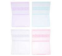 iplusmile Boîtes de Rangement Stable Lot de 4 Mini Boîte Vide en PP pour Organiser L’Espace de Manucure pour Embouts de Perceuse à Ongles