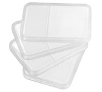iplusmile Boîtes Pour Timbres Transparentes 4 Pièces, Étuis De Rangement Plastiques Multi-usages, Protection Et Affichage Pour Collectionneurs Philatélie Bureau Maison