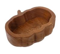 iplusmile Bol en Bois Marron de Citrouille, Plateau de Service Élégant pour Fruits et Décoration, pour Dortoirs et Restaurants