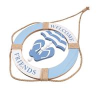 iplusmile Bouée De Sauvetage Décoration Murale Méditerranéenne Pendentif pour Porte Ou Vitrine
