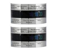 iplusmile Bracelet de Température pour Vin en Acier Inoxydable Affichage Numérique Facile à Lire, Design Compact et Élégant pour Bouteille, Usage Domestique