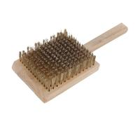 iplusmile Brosse de Désherbage en Cuivre Outil la Mousse en Bois , Brosse de Nettoyage pour Jardin et Dalles