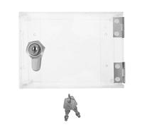 iplusmile Cache de Protection pour Interrupteur Mural Protecteur de Prise en Acrylique Transparent à Serrure Intégrée, Anti-effraction, ضد Poussière, pour Boîtiers Électriques Extérieurs