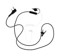 iplusmile Casque Mono à Tube Acoustique Transparent, Plastique Transparent | Fil Transparent, Embout Souple, Micro, Clip Transparent, Usage Sécurité Événement, Entrepôt