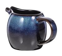 iplusmile Céramique Laitière Bec Verseur Réutilisable avec Poignée pour Café Thé Sauce Couleur Échelle Scintillante Design Élégant Résistant