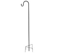 iplusmile Crochet de Bergeron en Fer Noir Anti-rouille pour Décoration de Jardin et Lampadaire, Facile à Démonter et Solidement Planté, pour Cour Arrière et Extérieur
