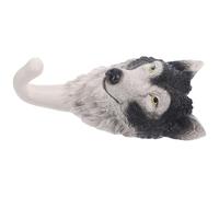iplusmile Crochet Mural Cintre Unique Décoratif et Robuste Simple Wolf en Résine pour Manteau pour Entrée ou Rangement Mural