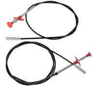 iplusmile Déboucheur de Canalisation Flexible de Dragage Sûr en Pp et Acier 2pcs pour Blocages Alimentaires, pour Drain Domicile