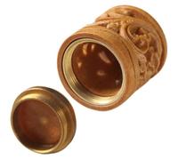 iplusmile Diffuseur Aromatique en Bois Sculpté Contenant de Boules Parfumées, Porte-clés Suspendu pour Décoration de Voiture et Bureau, Accessoire Multifonctionnel Portable