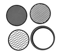 iplusmile Ensemble de Tamis à Sable pour Jardinage et Usage Éducatif Facile à Nettoyer en Plastique Noir 3pcs Grillage Métallique Sand Screen Polyvalent