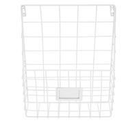 iplusmile Étagère Murale en Fer Blanc pour Bureau et École, Porte-Livres Suspendu Structure Simple pour Rangement de Journaux et Petits Outils