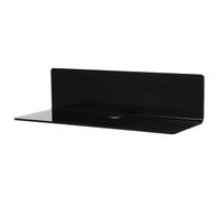 iplusmile Étagère Murale Flottante en Acrylique Noire sans Perçage, Légère et Moderne, pour Chambre et Salle de Bain, Rangement pour Maquillage et Accessoires