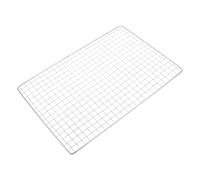 iplusmile Grille de Barbecue Rectangulaire pour Cuisson Stable en Acier Inoxydable 30x20cm et Rangement Facile pour Pique-niques et Légumes en Extérieur