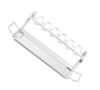 iplusmile Grille de Rôtissage Pliable en Acier Inoxydable avec Plateau | Pilons de Poulet et Cuisson Uniforme, Rangement Compact, Usage Barbecue Extérieur, Camping