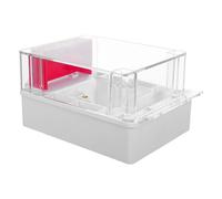 iplusmile Housse de Protection Rouge pour Alarme Incendie Bouton Manuel, Étanche et Facile à Identifier, Plastique 18,5x12x9,2cm, pour Bureaux Intérieurs