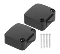 iplusmile Interrupteur Automatique de Porte pour Lampe de Placard 2a 250v, Facile à Installer en Abs et Cuivre, Pack de 2 Pièces Noir Cuisine et Dressing