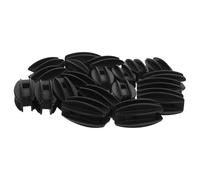 iplusmile Isolateurs de Poteaux Extérieur Agricole pour Système de Clôture Électrique 20 Pièces en Plastique Noir, Haute Compatibilité et Design Précis pour Clôture Électrique