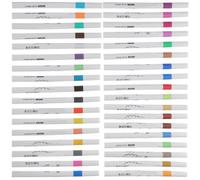 iplusmile Kit de 36 Marqueurs de Peinture Acrylique Stylos en Plastique Faciles à Transporter Ranger pour Dessin et Bricolage pour Planners et Artistes
