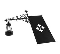 iplusmile Lampe Miniature de Lecture D’angle Vintage en Résine, Clip | Décor Rétro Noir, Fixation Stable aux Pages, pour Chevet et Nuit, Lumière Compacte