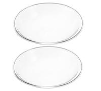 iplusmile Lot de 2 Coupelles en Verre Transparentes pour Chauffe-Cire Plateau Aromatique Compatible Huiles Essentielles et Fondants Cire Petit Plat Porte-Bougie Polyvalent pour Diffuseur