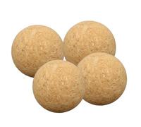 iplusmile Lot de 4 Bouchons de Liège Réutilisables pour Bouteille, Protection la Poussière, Forme Sphérique en Bois Beige, pour Sceller Carafes et Bouteilles