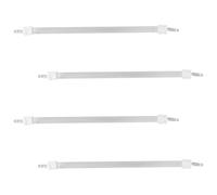 iplusmile Lot de 4 Éléments Chauffants Tubulaires en Quartz Blanc pour Radiateur Électrique, Tiges Chauffantes en Céramique, Chauffage Stable Haute Résistance pour Usage Domestique