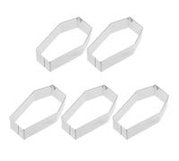 iplusmile Lot De 5 Moules À Biscuits En Acier Inoxydable 7.50X4.20X2.00 Cm Emporte-Pièces Robustes Pour Pâtisserie Maison Gâteaux Et Biscuits