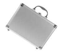 iplusmile Mallette de Rangement Poignée Rigide en Alliage D'aluminium | Verrou à Code, Protection Antichoc, Usage Extérieur, Pêche et Randonnée, Coloris Argenté
