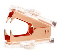 iplusmile Mini Arrache-agrafes Manuel pour Retirer Agrafes Rapidement sans Abîmer en Métal et Acrylique, Portable et Compact, Couleur Rose Doré, Outil de Bureau pour Bureau et École