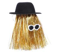 iplusmile Mini Chapeau Haut de Forme en Tissu Pet pour Bouchon de Bouteille de Vin, Usage Simple et Solide, Décoration Créative pour Fête d'halloween ou Soirée Festive