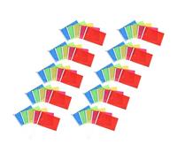 iplusmile Mini Drapeaux sur Bâtons Décor Polyvalent Lot de 75 Multicolores en Polyester Facile à Transporter pour Événements et Carnaval pour Garçon et Filles et Adultes